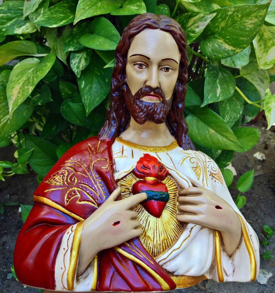 busto do sagrado coração de jesus